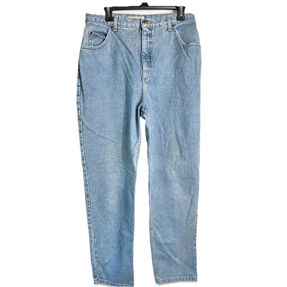 Vintage St Johns Bay Womens Size 16 Relaxed‎ Fit Mom Jeans High Rise Light Wash